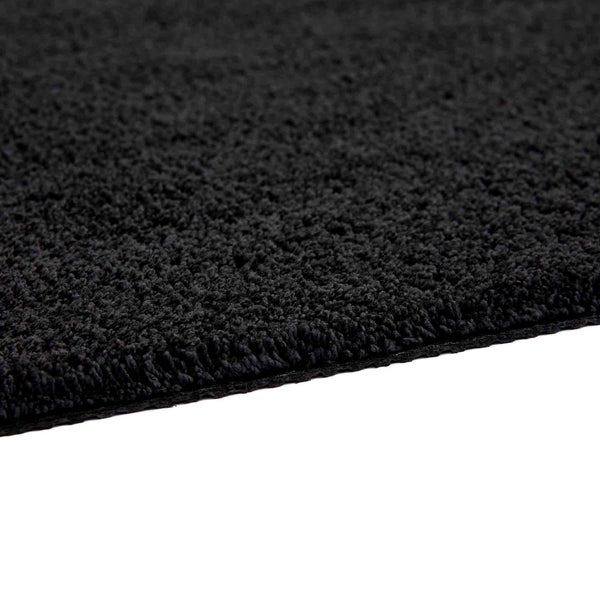 Schwarzer Teppich mit Kurzflor