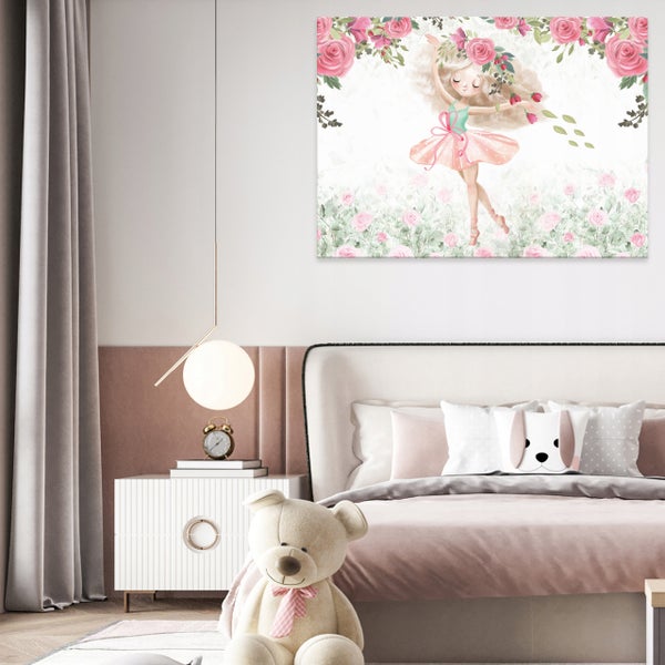 Leinwandbild Kinderzimmer Mädchen Modern Bilder 120X80 cm