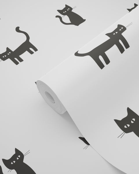 Tapetenrolle mit Katzenmotiv
