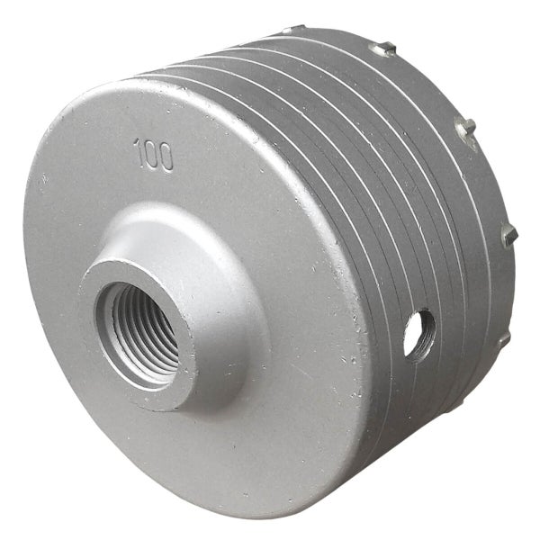 Bohrkrone mit einem Durchmesser von 100 Millimeter