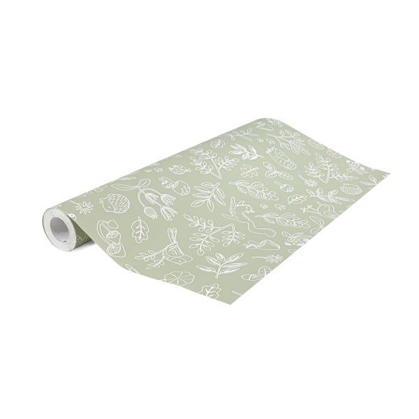 Tapetenrolle mit Pflanzenmotiven