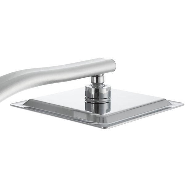 Regenduschsystem tectake  Antikalktechnik Chrom-Optik grau