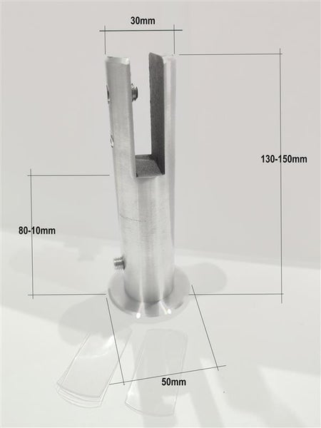 Glaswerk Westfalen - Seitenteil,  Milchglas für Vordächer 200x80x60cm