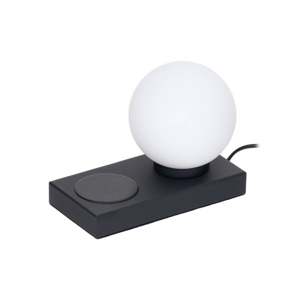 Tischleuchte mit kabelloser Ladestation