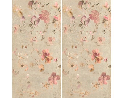 Dekorfliese Flower beige 60x120x9,5cm