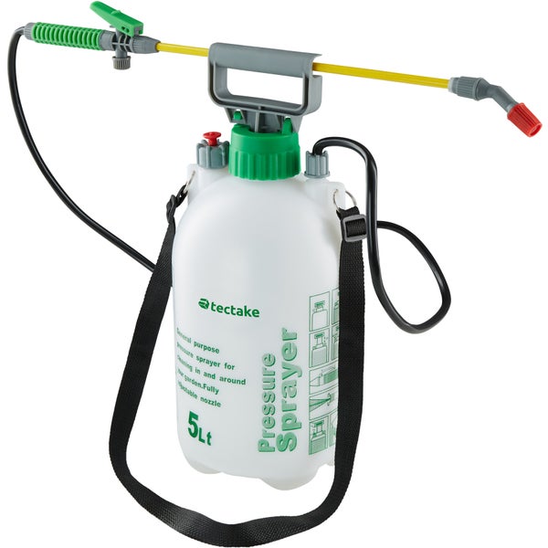 Drucksprüher tectake  leichte Reinigung 5 Liter weiß