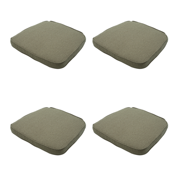 Sitzkissen Wicker Taupe Canvas Eco+ - Ca. 48x48 cm - 4er-Set