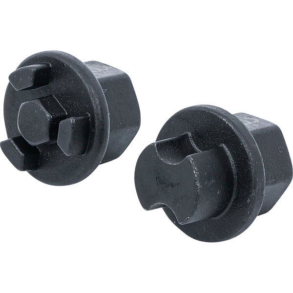 Zwei Sechskantmuttern