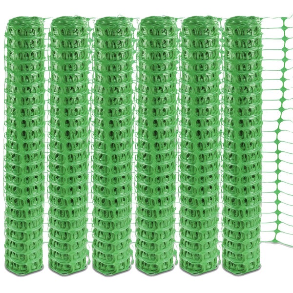 Fangzaun UvV-ELAST Absperrzaun flexibles Warnnetz 50 m Rolle x 1 m hoch | 4kg / grün