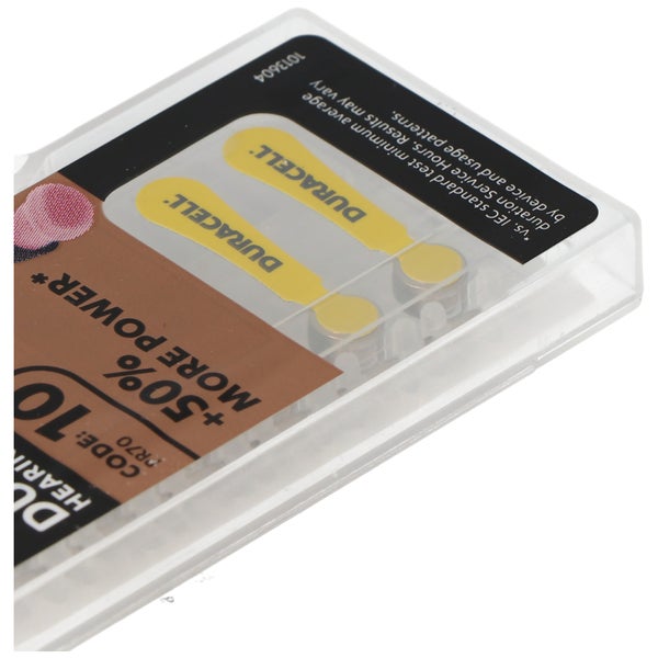 Duracell Hörgerätebatterie DA 10 AC Zn/Luft 1,4 Volt 105mAh