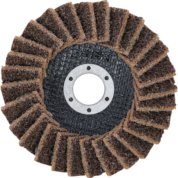 BGS Fächer-Schleif-Scheibe Vlies Ø 125 mm Körnung 80 - 74472