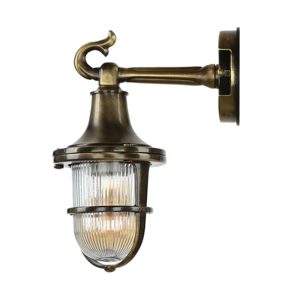 Wandleuchte im nautischen Stil mit klarem Glas