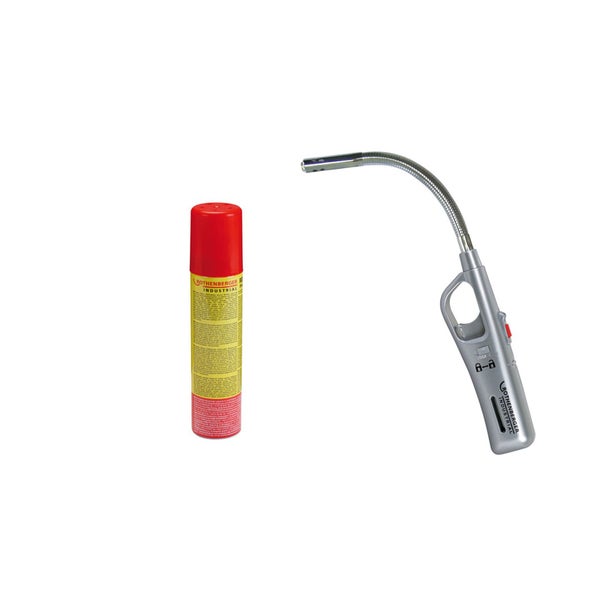 Rothenberger Industriegas Kartusche und Piezo-Zünder