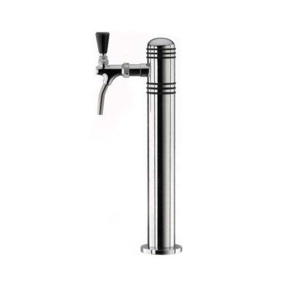 Schanksäule Karat Plus, Messing verchromt, 1-leitig