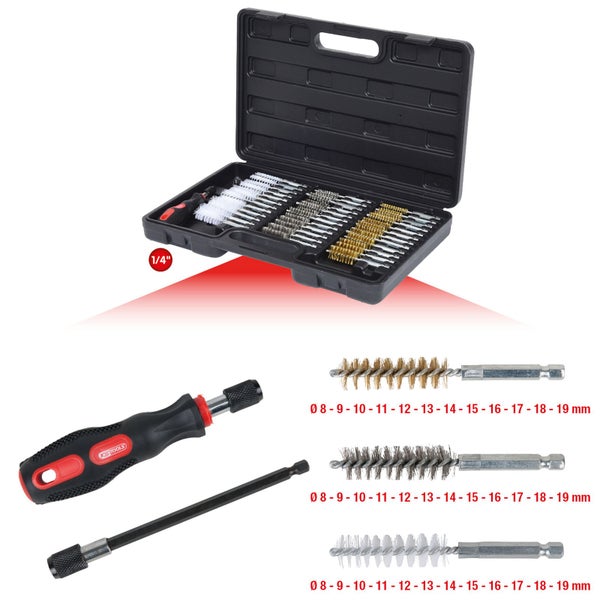 KS TOOLS MASTER Reinigungs-Bürsten-Satz 38tlg.  - 340.0010