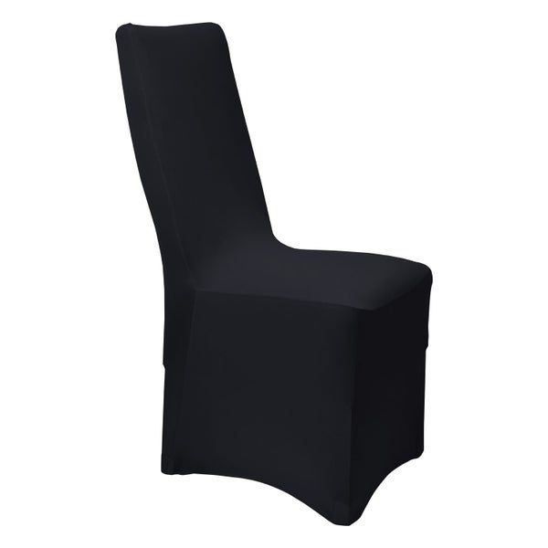 Beautissu Leona Stuhlhusse 95x45cm Schwarz Stretch Bankett (4tlg)