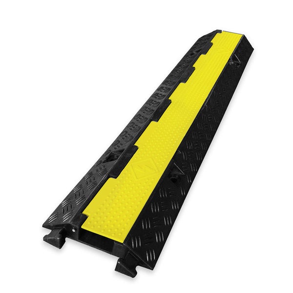 FLOORDIREKT Kabelbrücke Etna - Wetterfest & Formstabil - mit hoher Tragfähigkeit - Schwarz-Gelb - 98 cm