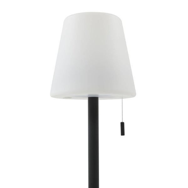 Lindby LED Akkutischlampe höhenverstellbar, Lichtfarbe 3-stufig einstellbar Akku Tischlampe kabellos aufladbare tragbare Tischleuchte Garten IP44