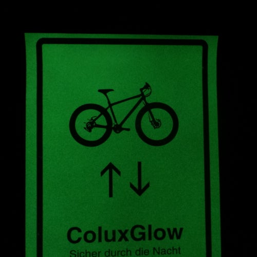 Coluxglow Siebdruckfarbe Karton-Folie transparent gelbgrün nachleuchtend 200 ml