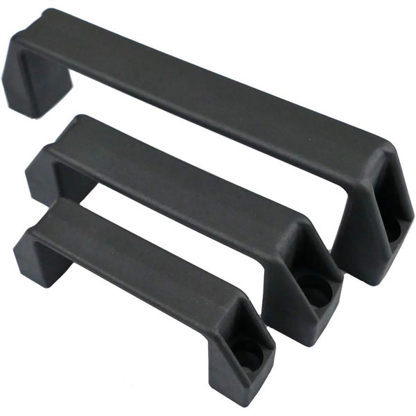 Drei Bügelgriffe aus Kunststoff in verschiedenen Größen