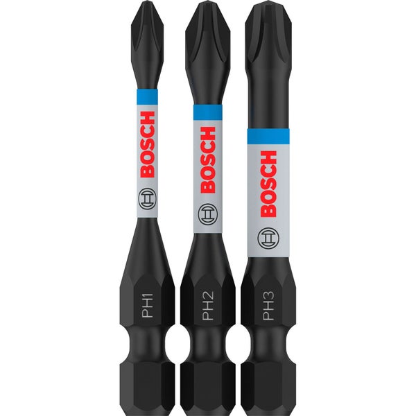 Bosch PRO Phillips Impact Bit PH1; PH2; PH3 55 mm 3-tlg. - 2608522491
