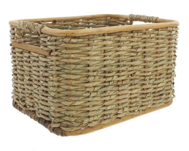 FRANK FLECHTWAREN | Füllkorb Schilfstroh, klein, RATTAN, 33 x 25 x 19 cm