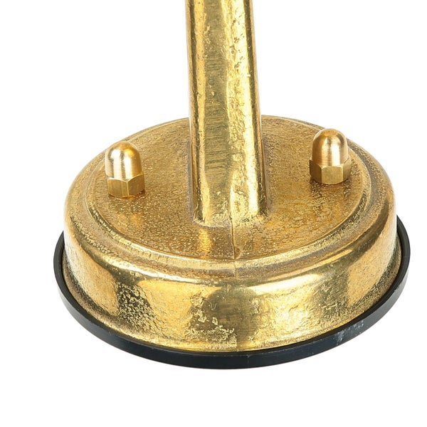 Goldfarbener Lampenfuß mit Befestigungselementen