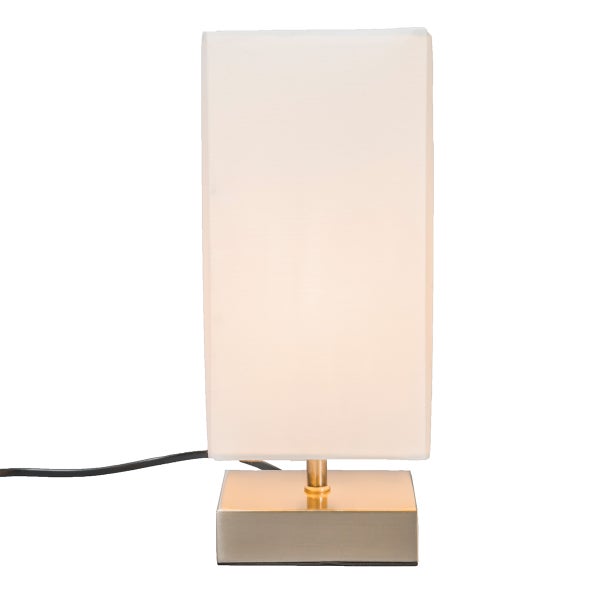 Tischleuchte mit rechteckigem Lampenschirm