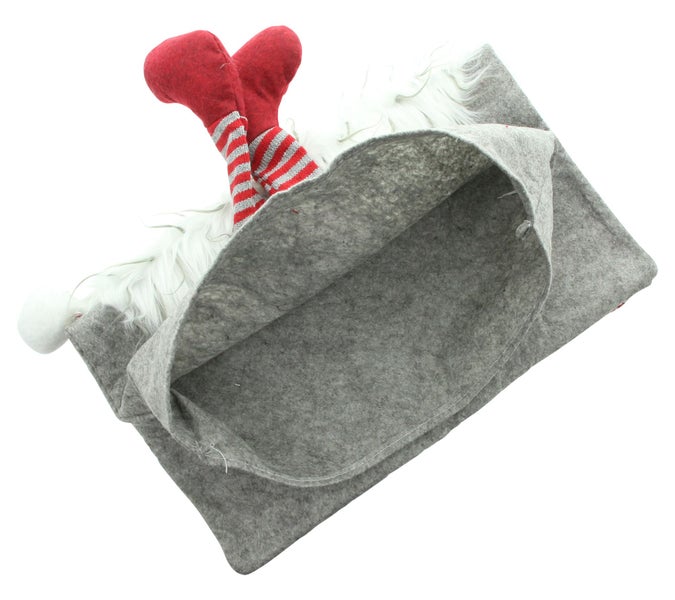 FRANK FLECHTWAREN | Stuhlhusse Weihnachtswichtel, 48 x 54 cm, POLYPROPYLEN, POLYESTER