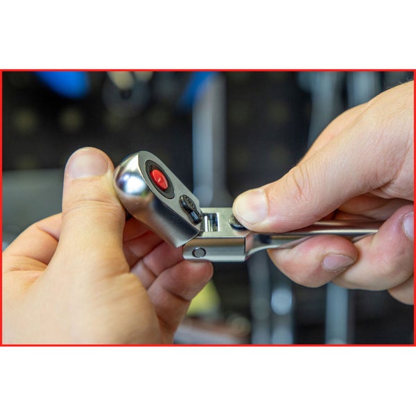 KS TOOLS 3/8 SlimPOWER Teleskop-Gelenk-Umschaltknarre 72 Zahn - 914.3820