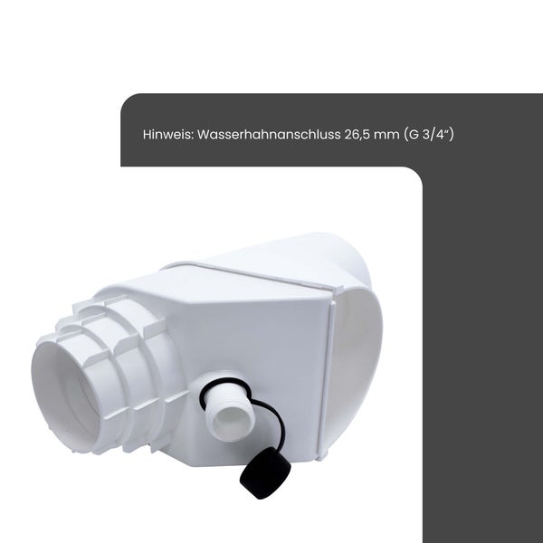Ablaufventil mit Wasserhahnanschluss 26,5 Millimeter