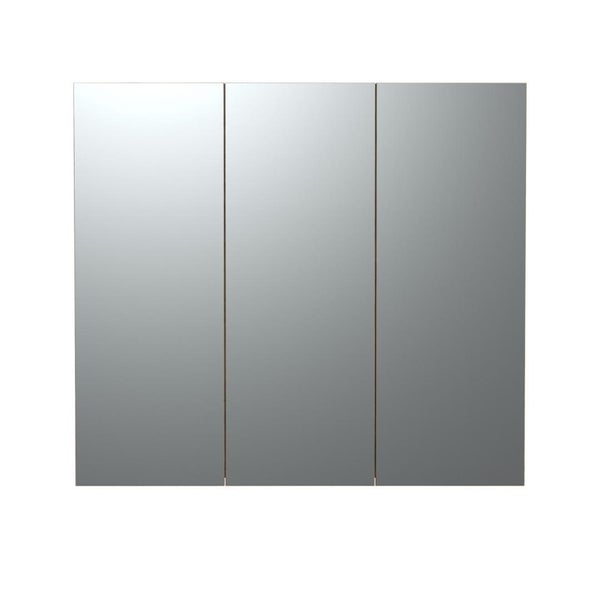 Dreitüriger Spiegelschrank für das Badezimmer mit drei Spiegelfronten in quadratischer Form