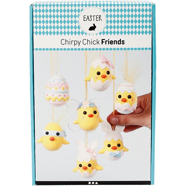 Creativ Company DIY Sets Modellieren Funny Easter Family - Bastelset, 1 Set
