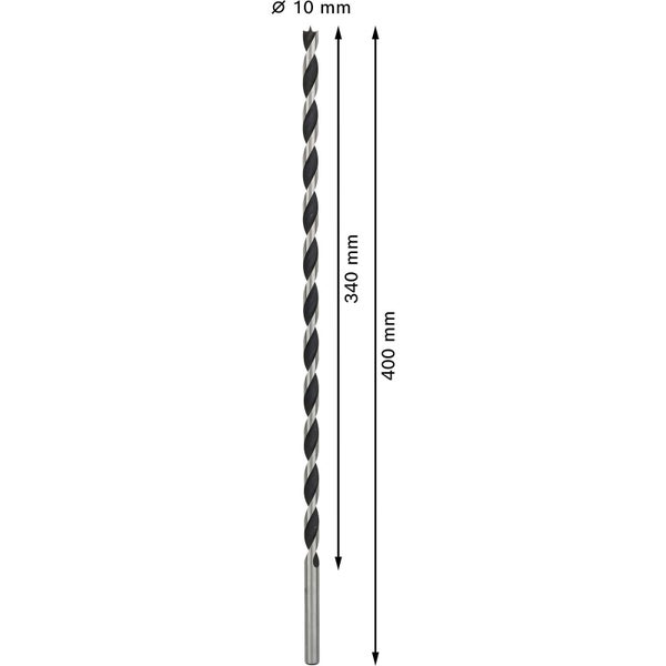 Holzbohrer mit 10 mm Durchmesser und 400 mm Länge