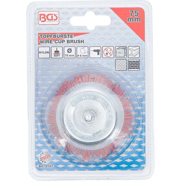 Topfbürste mit Schaft