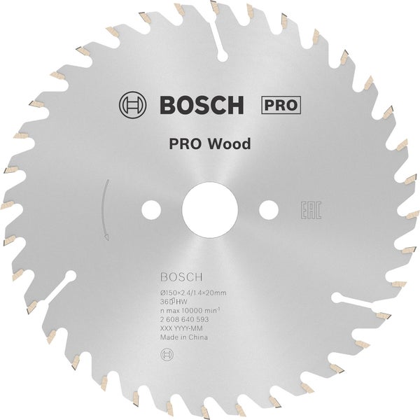 Bosch PRO Wood Kreissägeblatt 150 x 2,4 x 20 mm - 2608640593