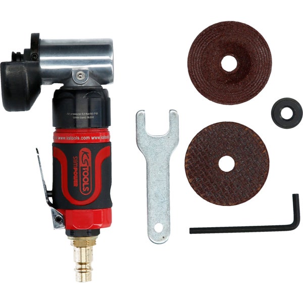 KS TOOLS SlimPOWER Mini-Druckluft-Stab-Trennschleifer kurz - 515.5550