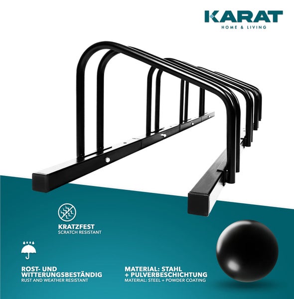 Fahrradständer aus Stahl mit Pulverbeschichtung für mehrere Fahrräder