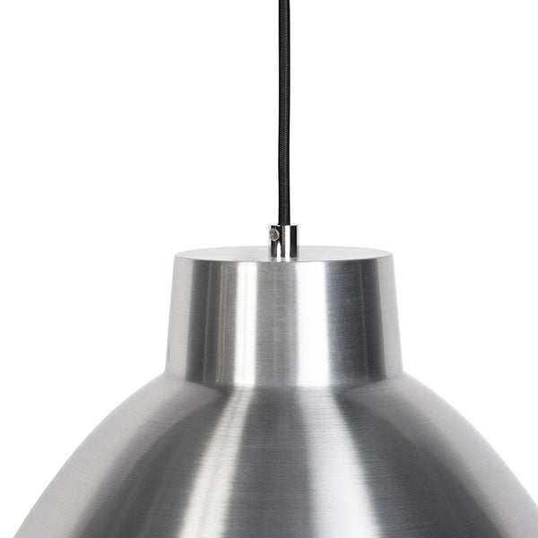 Metall Pendelleuchte mit Textilkabel