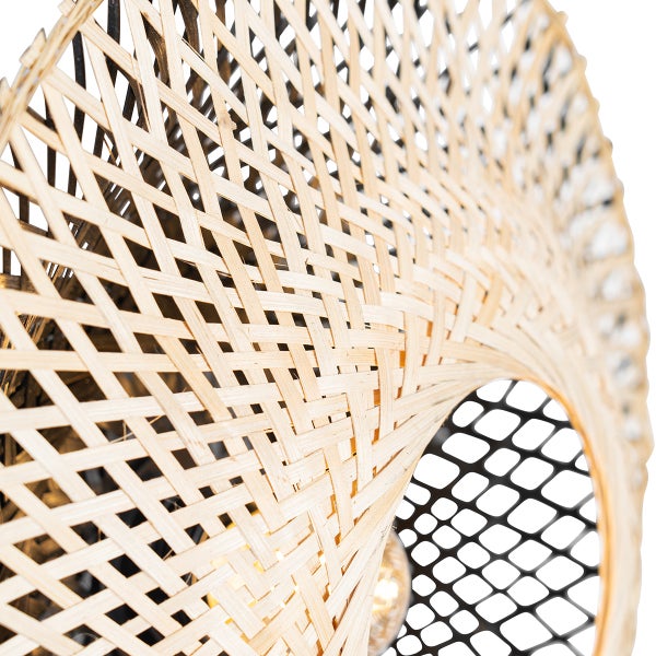 Geflochtene Bambuslampe für den Innenbereich