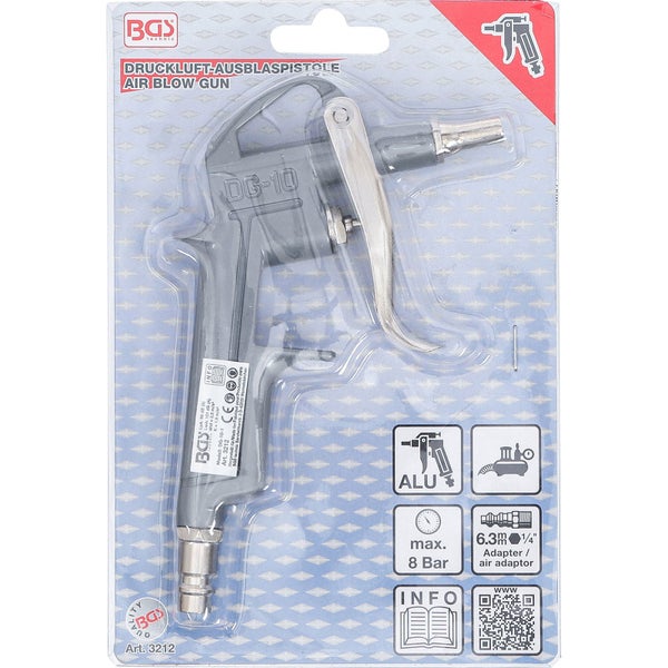 Druckluft Ausblaspistole im Blister