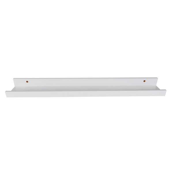 Bilderleiste 110 x 9 cm | Galerieboard | Galerieschiene | Regalboard | elegant und schlicht | Bilderleiste | Gewürzregal | Wandregal | Schweberegal | weiß