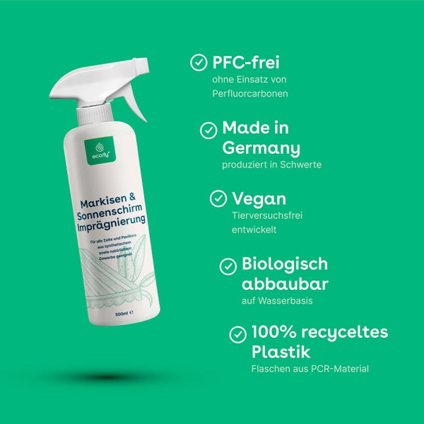 eco:fy Markisen- und Sonnenschirm-Imprägnierspray • nachhaltiger Schutz