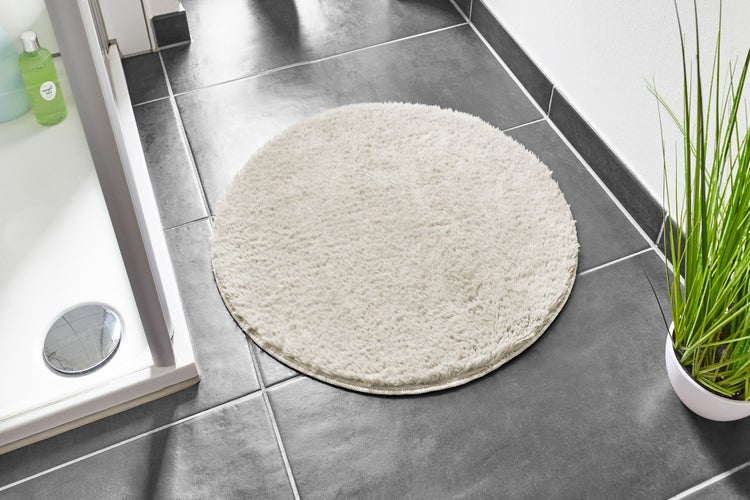 Badematte Florida 60 cm rund in Beige