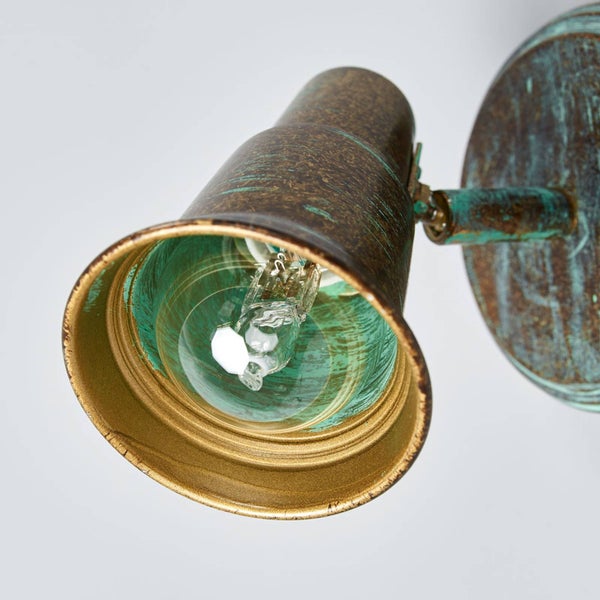 Lindby Strahler Arielle (Retro, Vintage Antik) in Bronze aus Metall (1 flammig E14) - Deckenlampe Deckenleuchte Lampe Spot Wohnzimmerleuchte