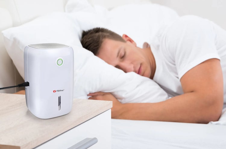 JUNG Alpina Mini Luftentfeuchter elektrisch 22W Raumentfeuchter leise Räume 90M³