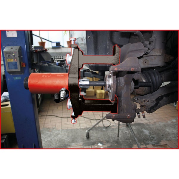 KS TOOLS Universal-Werkzeug zur geschraubten- und Kompakt-Radlagermontage und Demontage 33tlg. - 440.0650