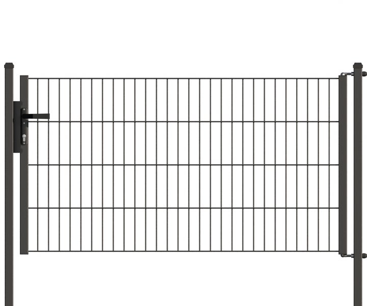 Doppelstabmattenzaun Tor mit Griff und Schloss