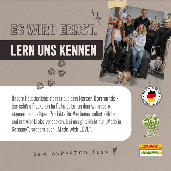 ALPHAZOO Premium Nachtkerzenöl 250ml für Hunde und Katzen I Vitale Haut und strahlendes Fell
