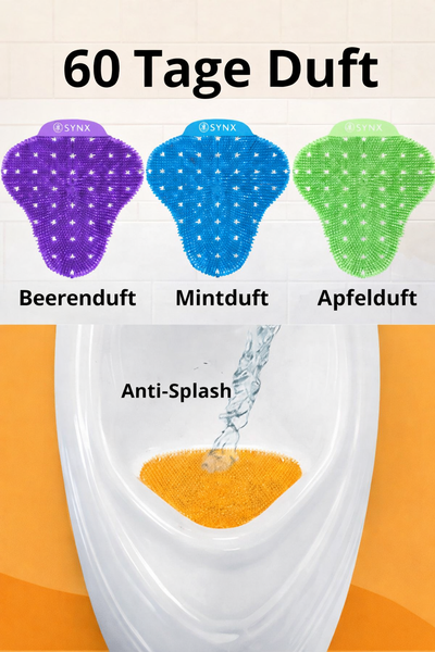 Urinal-Siebe mit Duft für 60 Tage und Spritzschutzfunktion